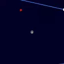 Close approach of Mars and Moon on 24 January 2027