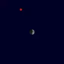 Close approach of Mars and Moon on 10 June 2027