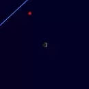 Close approach of Mars and Moon on 6 August 2027