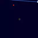 Close approach of Mars and Moon on 4 September 2027