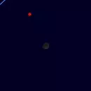 Close approach of Mercury and Moon on 1 September 2027