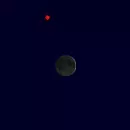 Close approach of Mercury and Moon on 1 October 2027