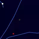 Close approach of Saturn and Moon on 31 May 2027