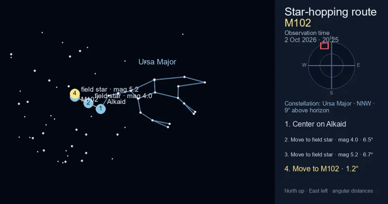 Finder Chart for M102