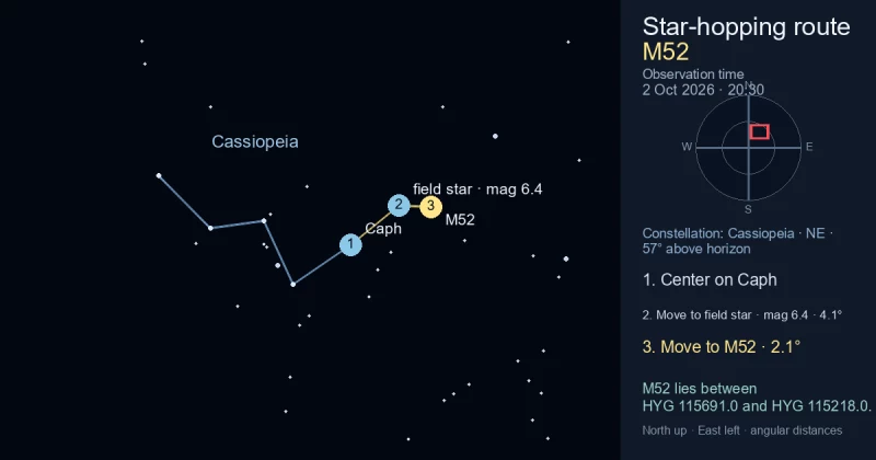 Finder Chart for M52