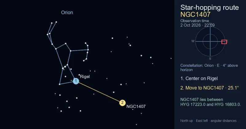 Finder Chart for NGC1407