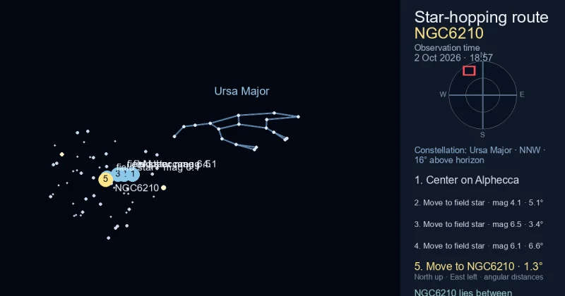 Finder Chart for NGC6210