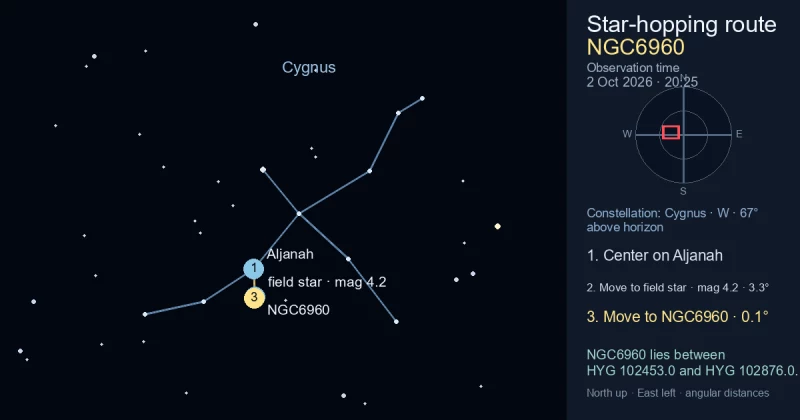 Finder Chart for NGC6960