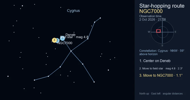 Finder Chart for NGC7000